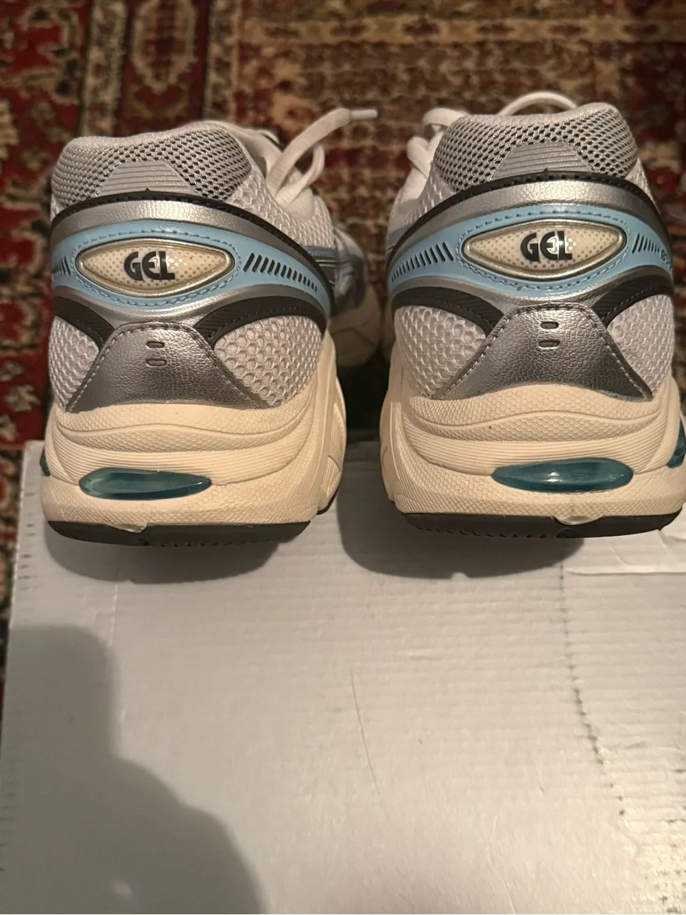Asics GT-2160 White Pure Silver Men’s Running Shoes - White, Light Blue & Silver